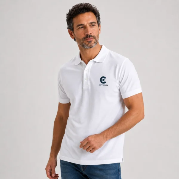 Polo de manga corta de algodón hombre