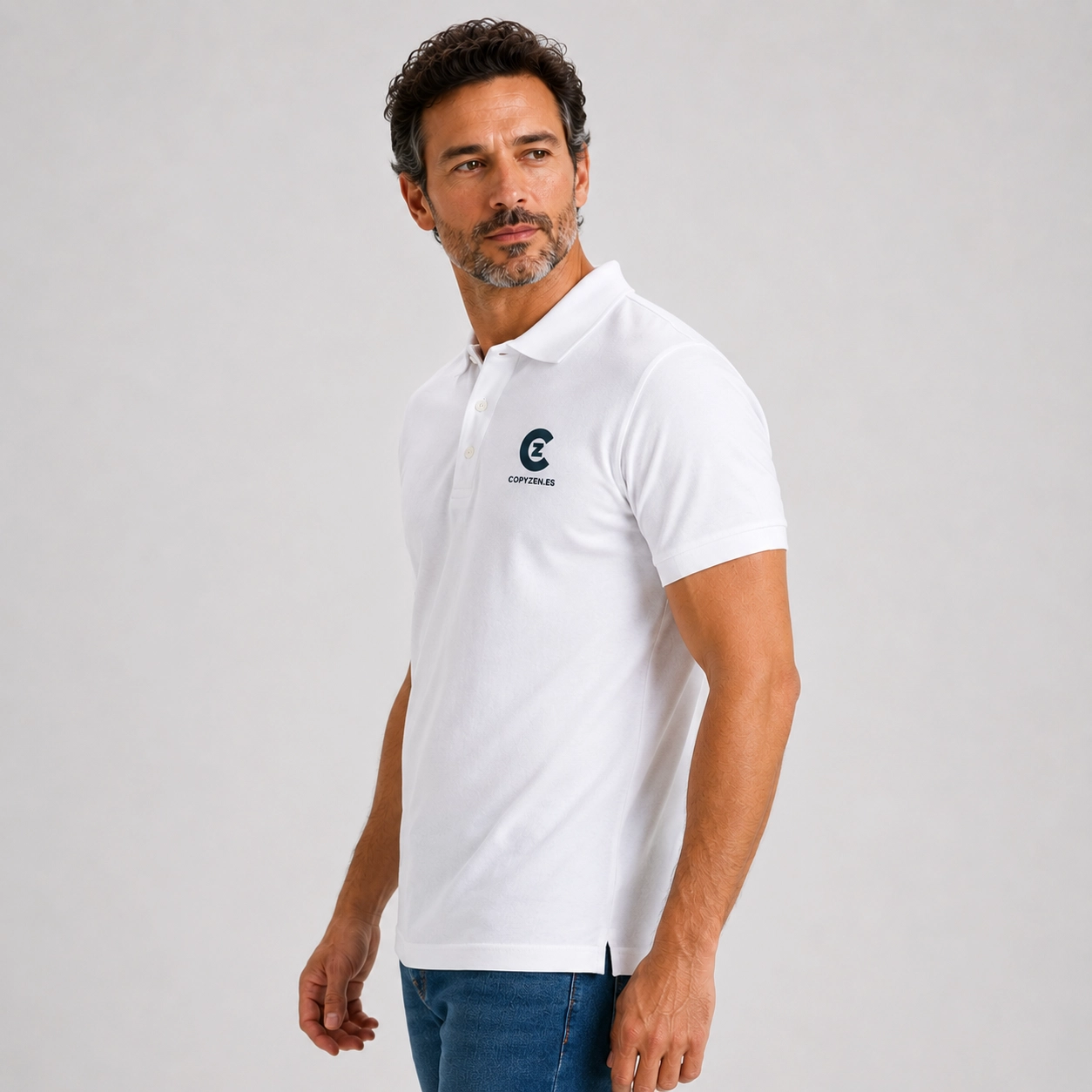 Polo de manga corta de algodón hombre - Imagen 2