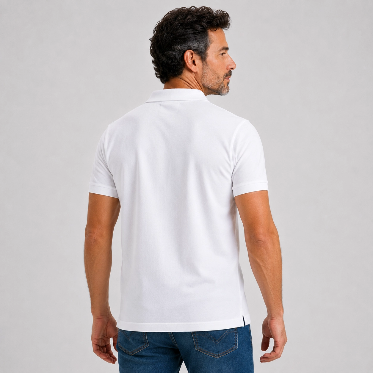Polo de manga corta de algodón hombre - Imagen 3