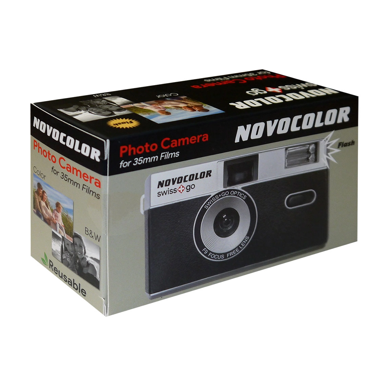 Swiss+Go Novocolor Cámara Analógica 35mm Negra - Imagen 2