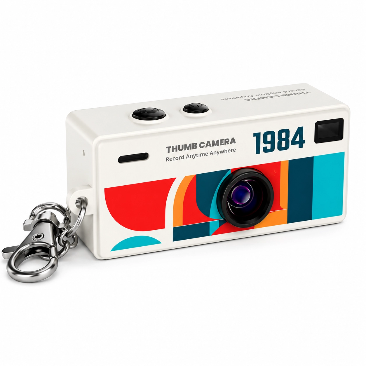 Swiss+Go Mini Cámara Compacta Digital Llavero Blanca - Imagen 2