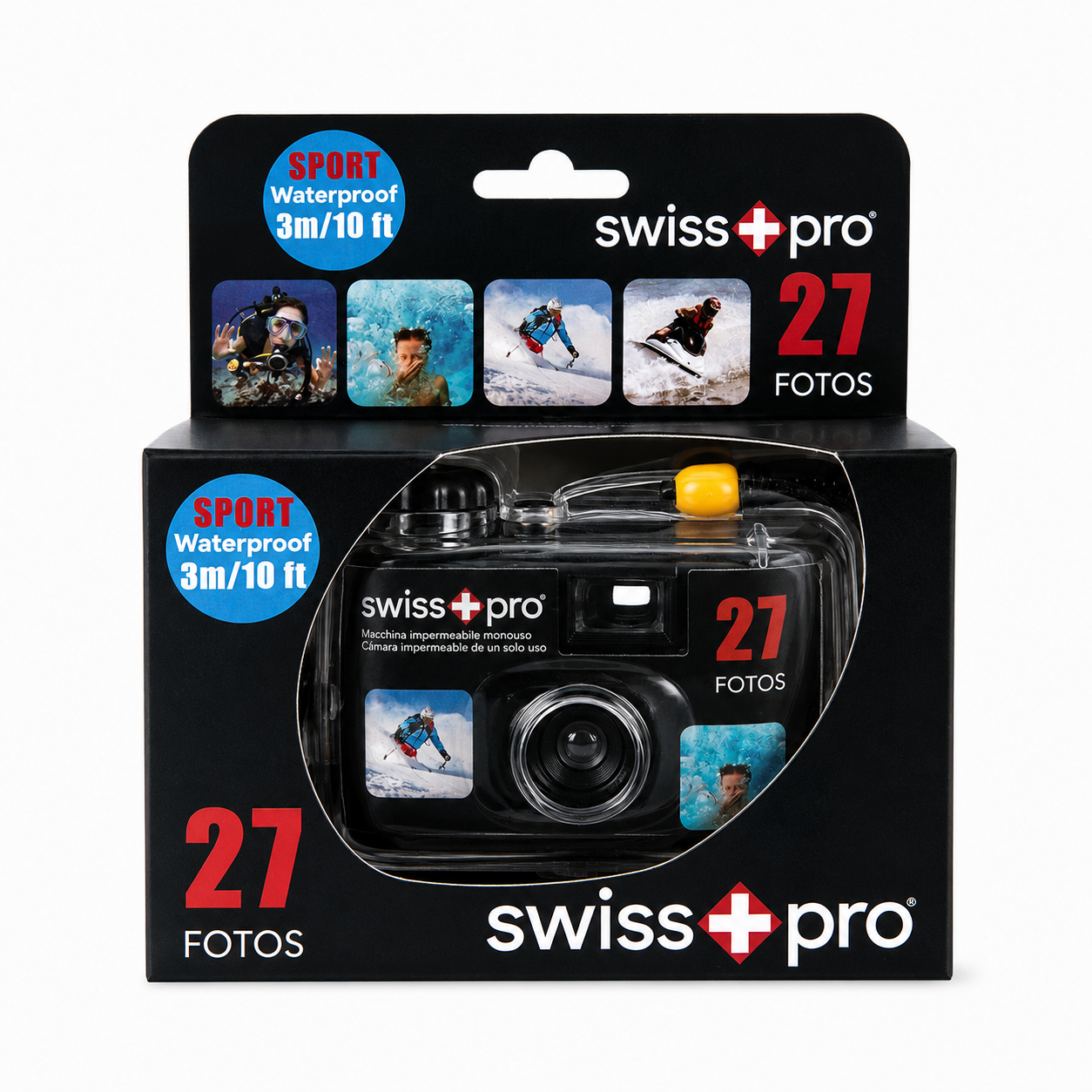 Swiss+Pro 400-27 Sport, Cámara desechable