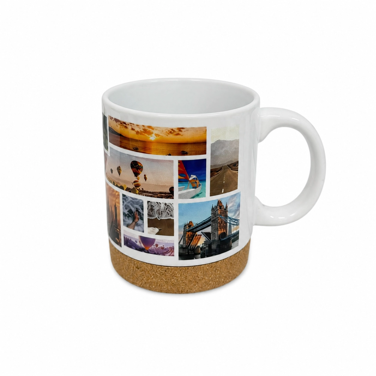 Taza con base de corcho
