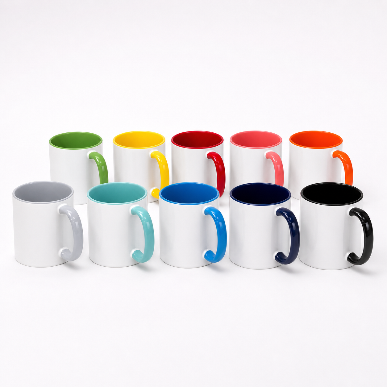 Taza Interior y Asa de Color