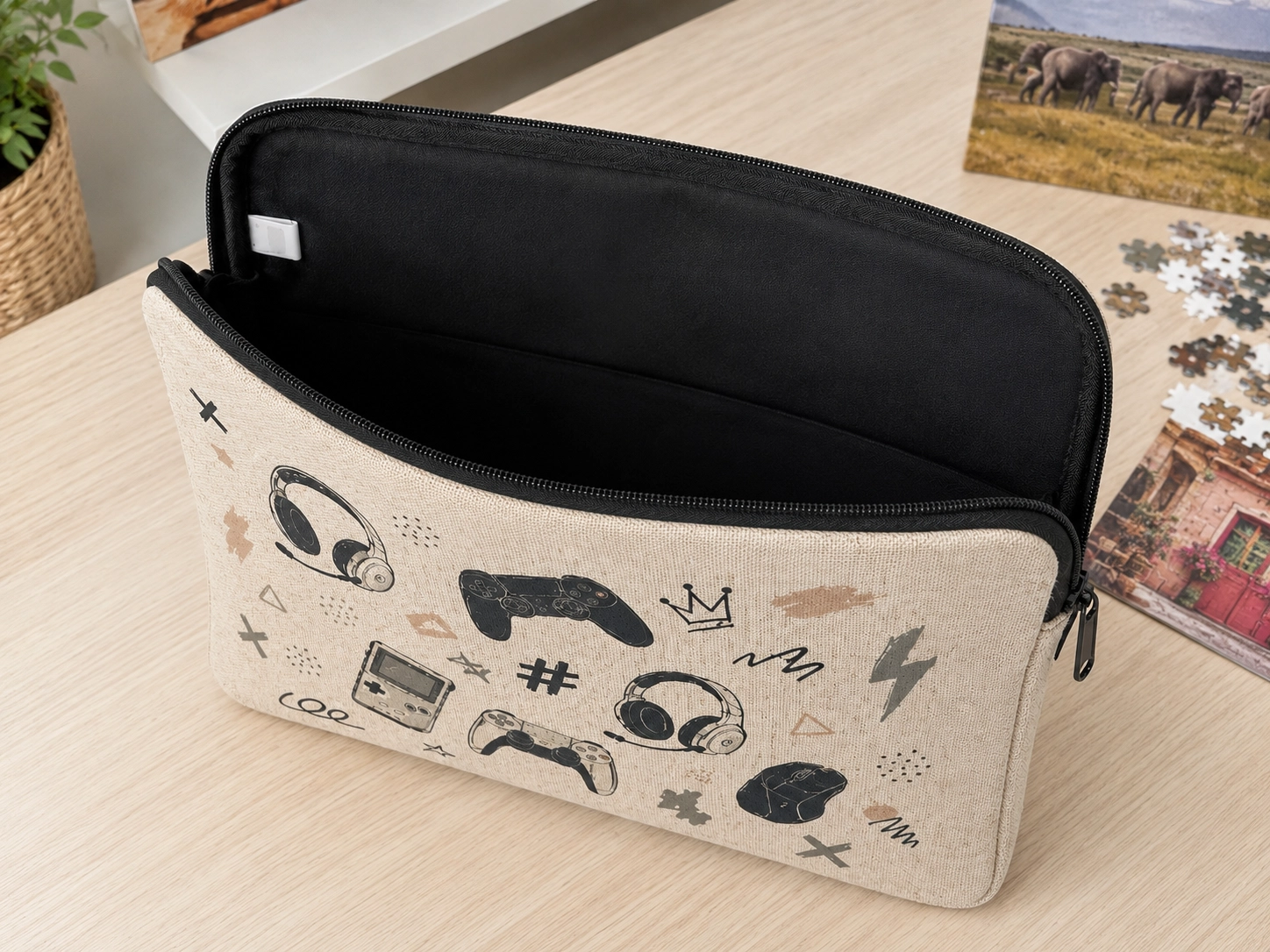 Funda Ordenador Portátil Lino - Imagen 3