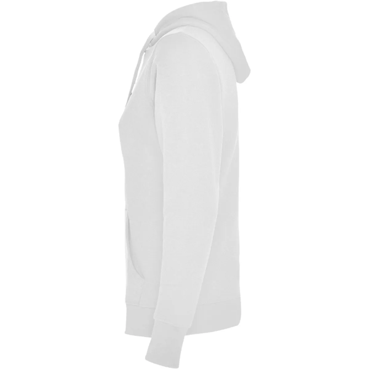 Sudadera blanca mujer con capucha - Imagen 4