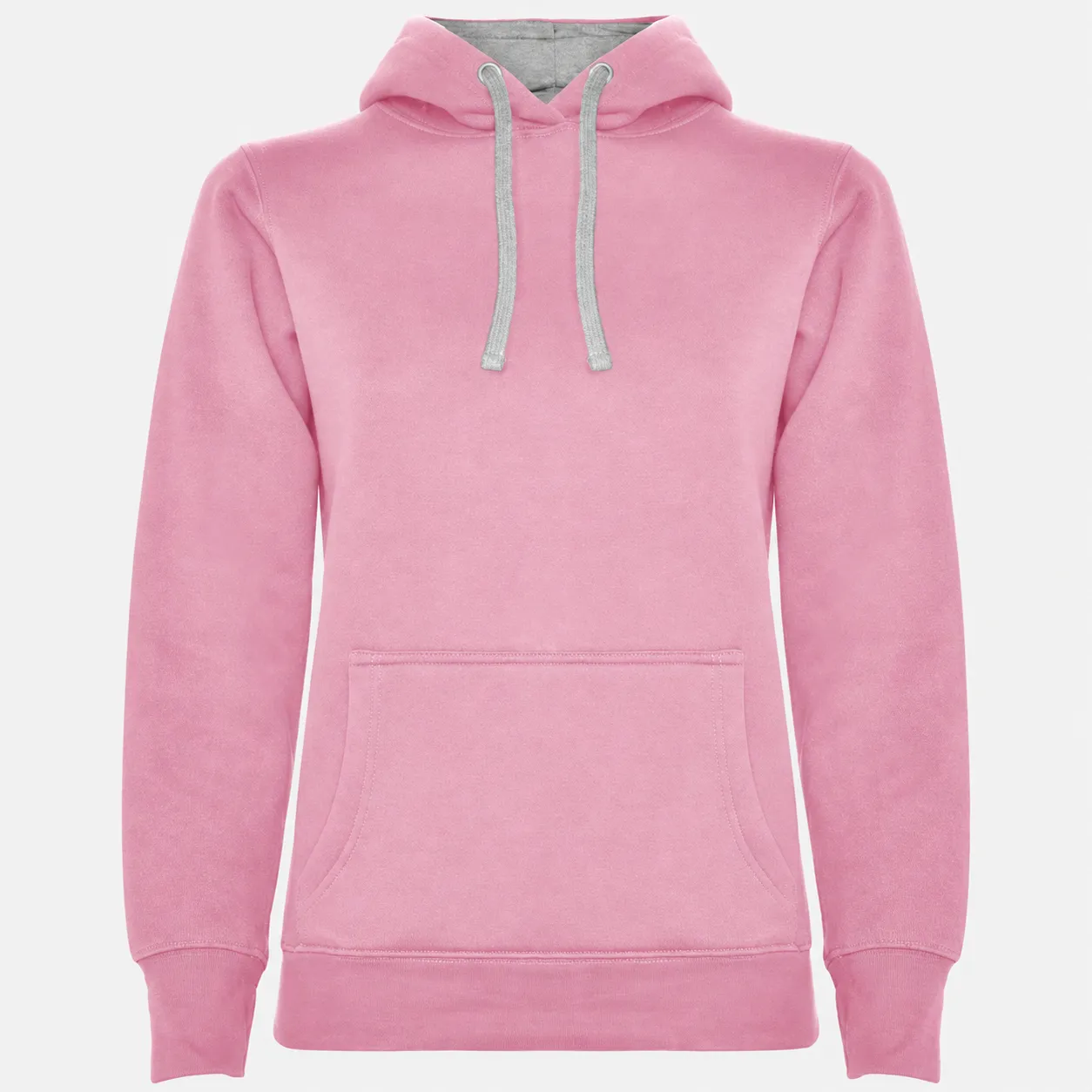 Sudadera rosa/gris mujer con capucha - Imagen 2